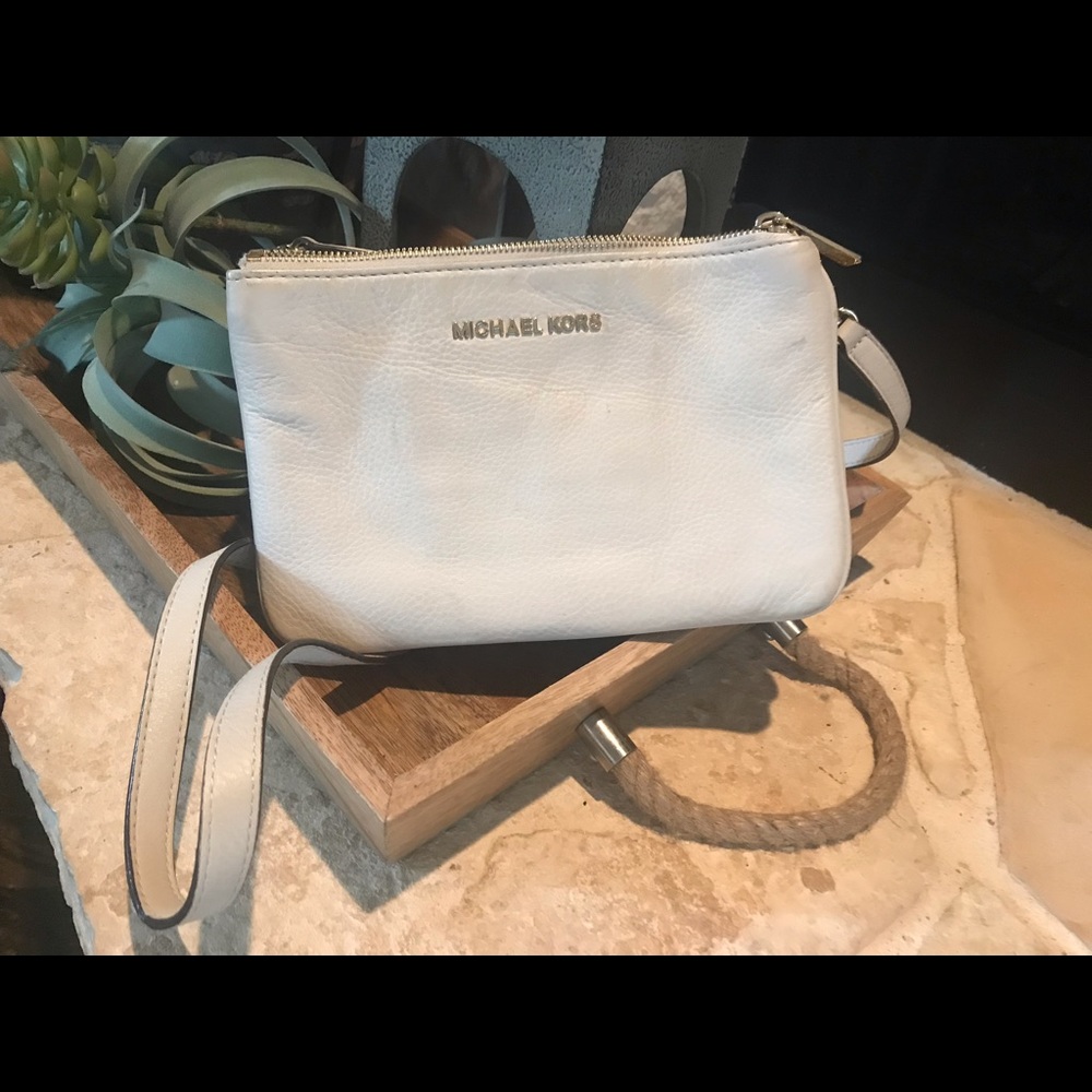 Michael Kors cream crossbody
